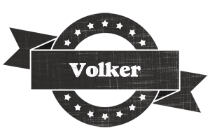 Volker grunge logo