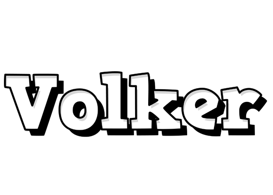 Volker snowing logo