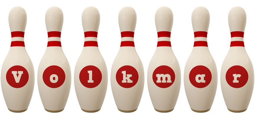 Volkmar bowling-pin logo