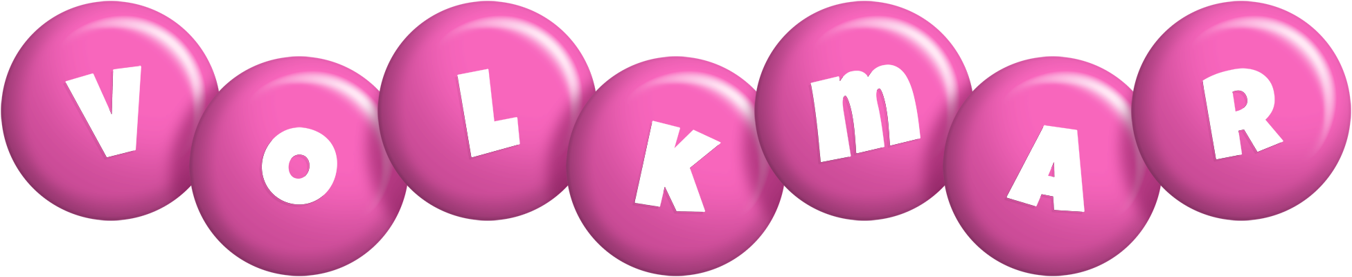 Volkmar candy-pink logo