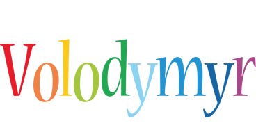 Volodymyr birthday logo