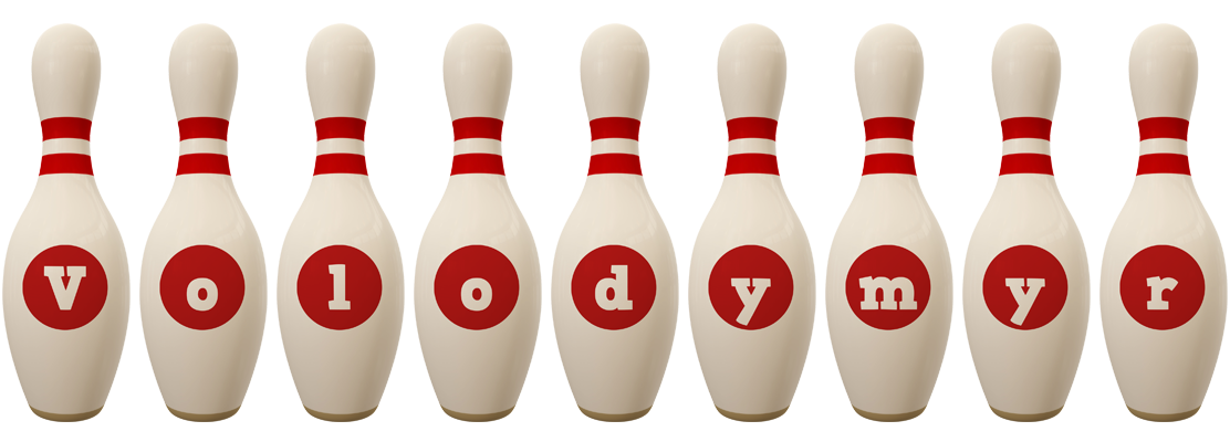 Volodymyr bowling-pin logo