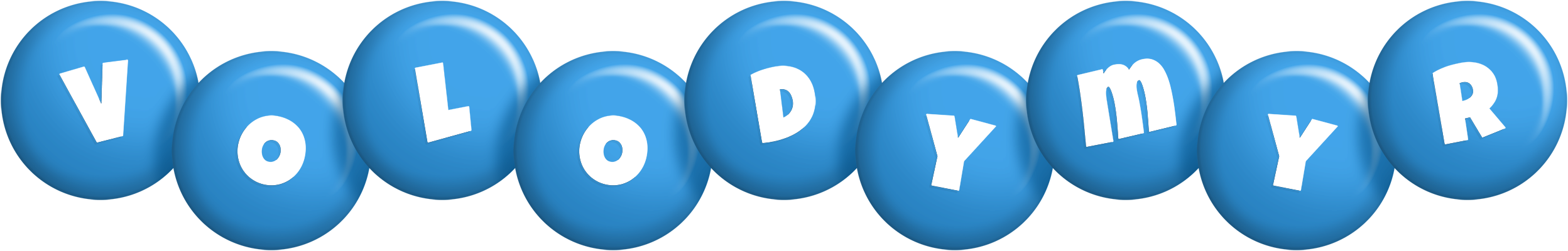 Volodymyr candy-blue logo
