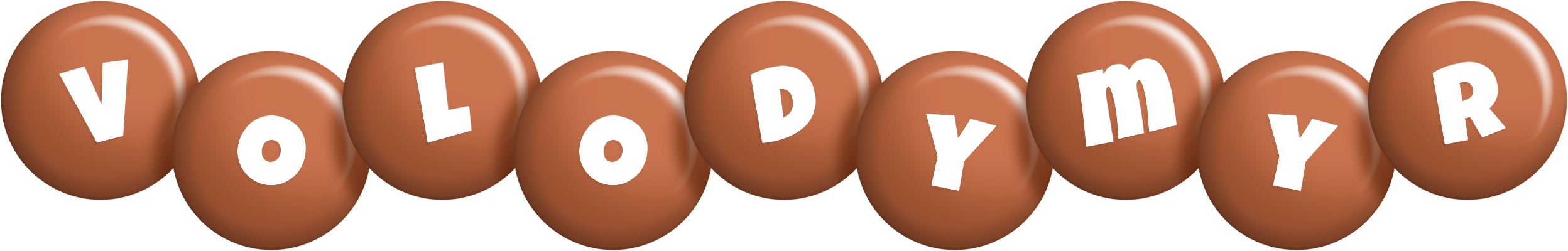 Volodymyr candy-brown logo