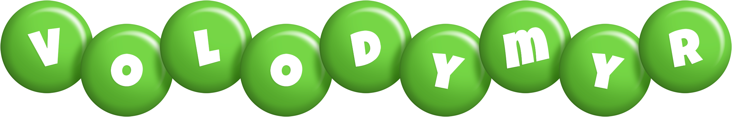 Volodymyr candy-green logo