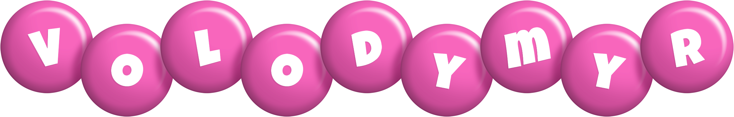 Volodymyr candy-pink logo