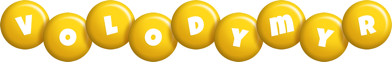 Volodymyr candy-yellow logo