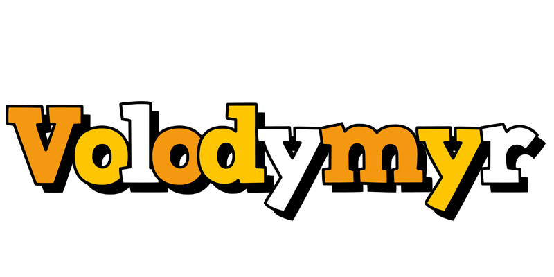 Volodymyr cartoon logo