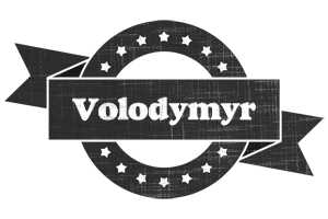 Volodymyr grunge logo