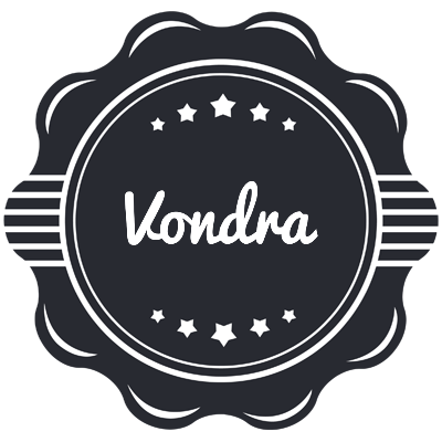Vondra badge logo