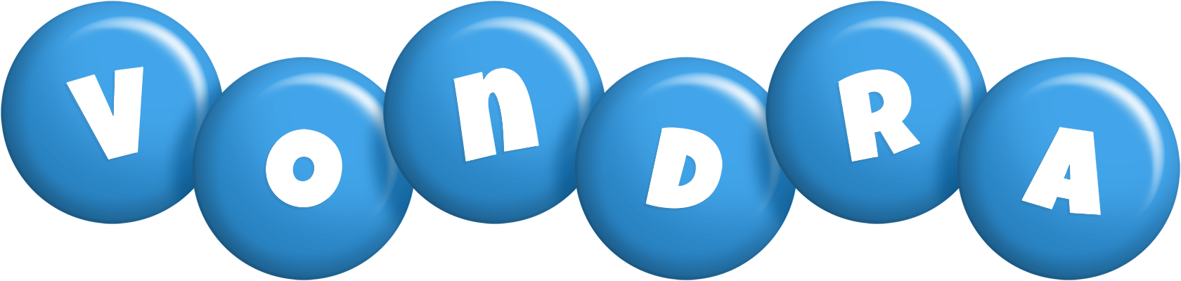 Vondra candy-blue logo