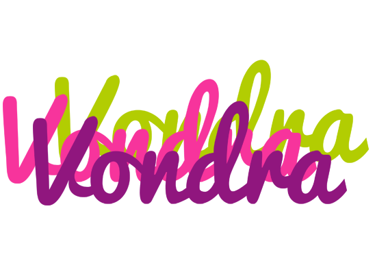 Vondra flowers logo
