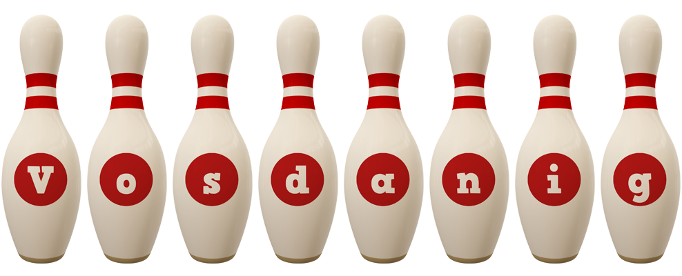 Vosdanig bowling-pin logo
