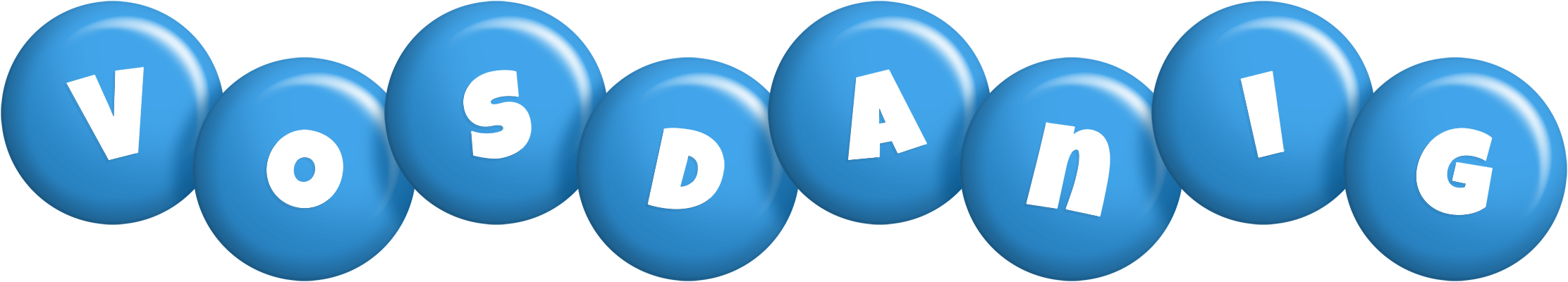 Vosdanig candy-blue logo