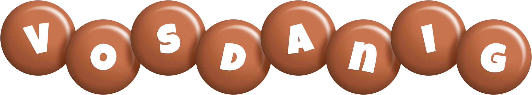 Vosdanig candy-brown logo