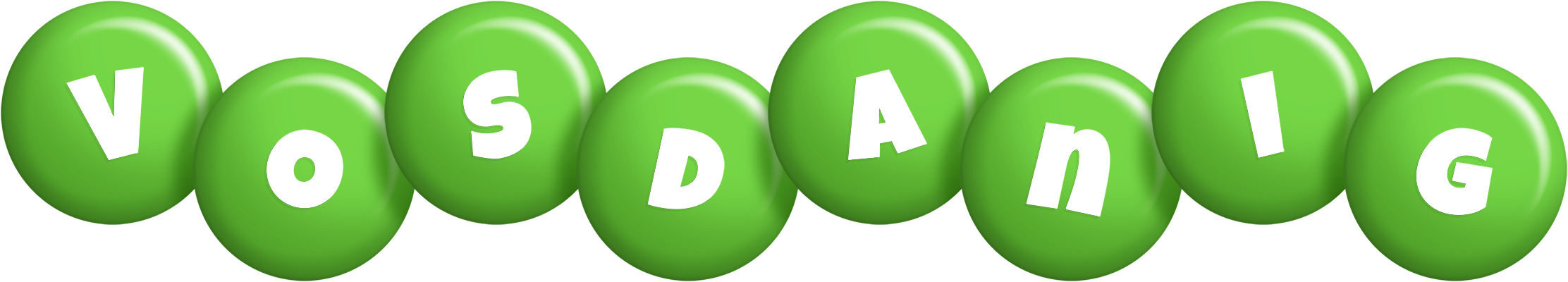 Vosdanig candy-green logo
