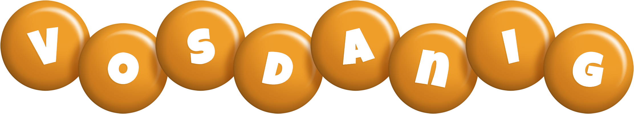 Vosdanig candy-orange logo