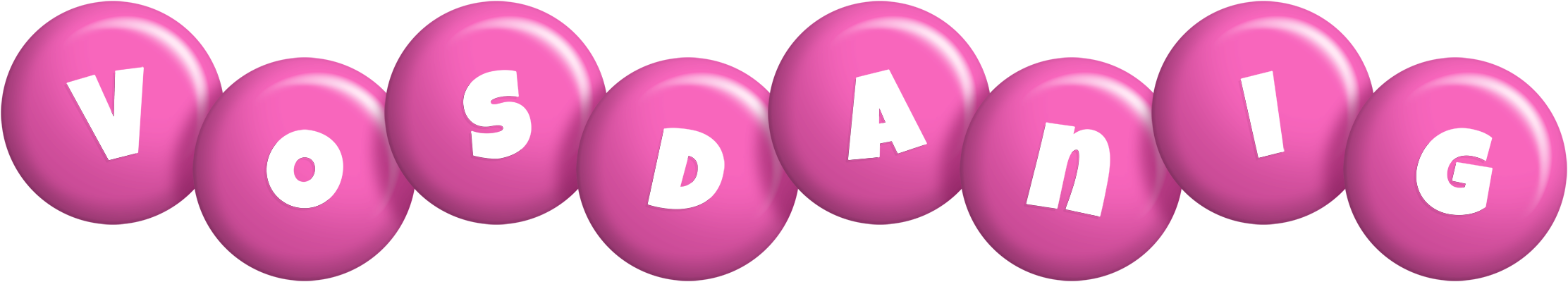Vosdanig candy-pink logo
