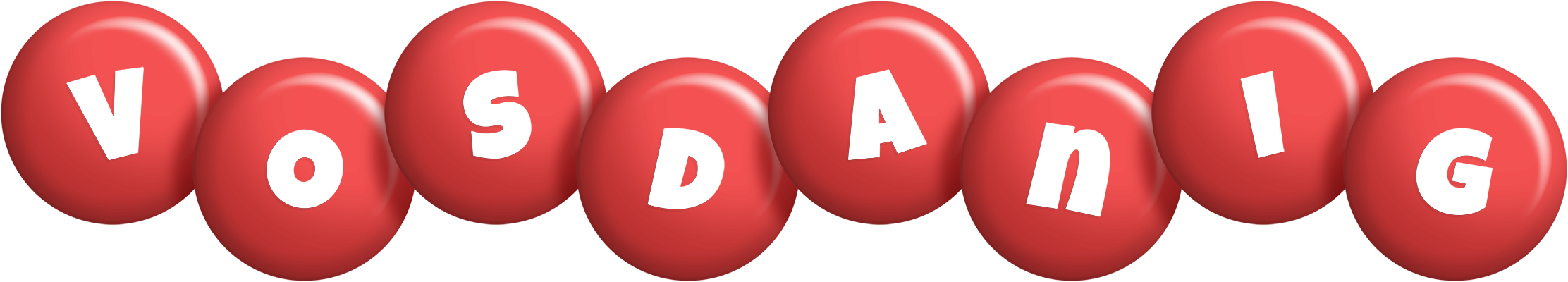 Vosdanig candy-red logo