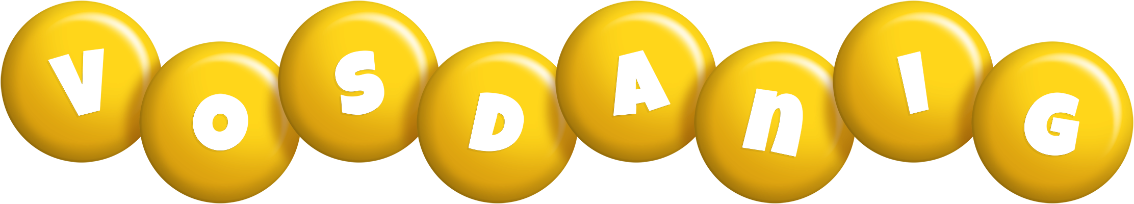 Vosdanig candy-yellow logo