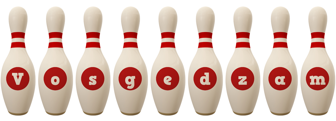 Vosgedzam bowling-pin logo