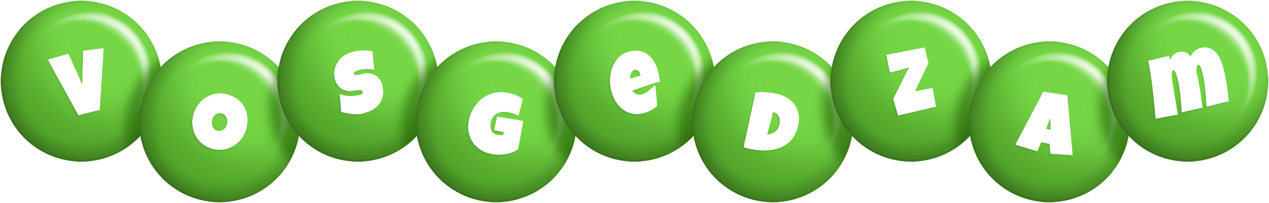 Vosgedzam candy-green logo