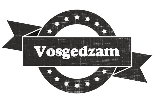Vosgedzam grunge logo