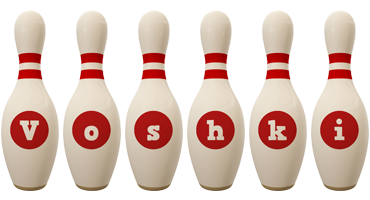 Voshki bowling-pin logo