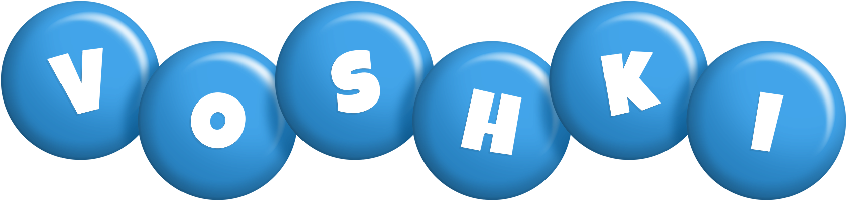 Voshki candy-blue logo