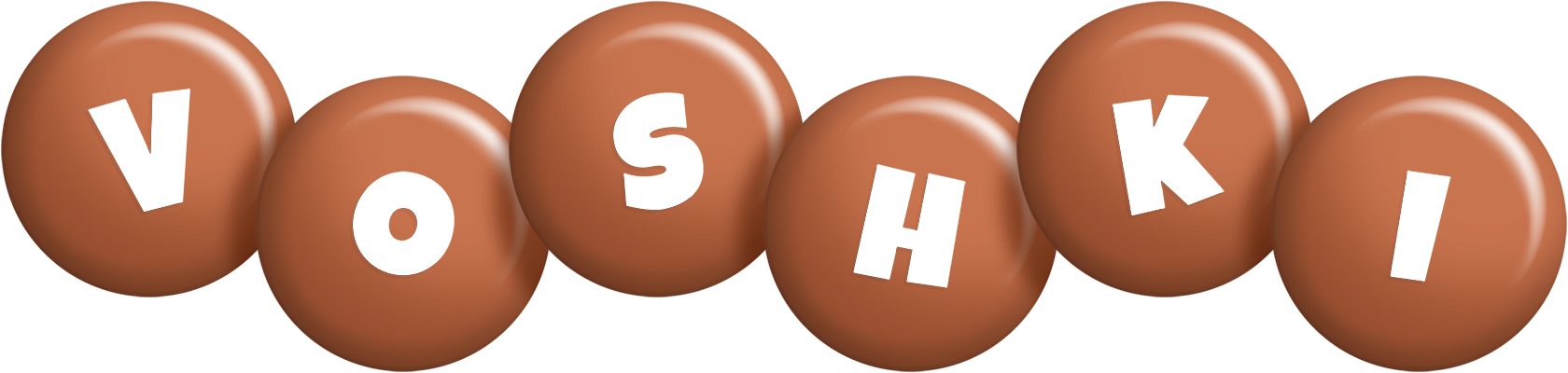 Voshki candy-brown logo