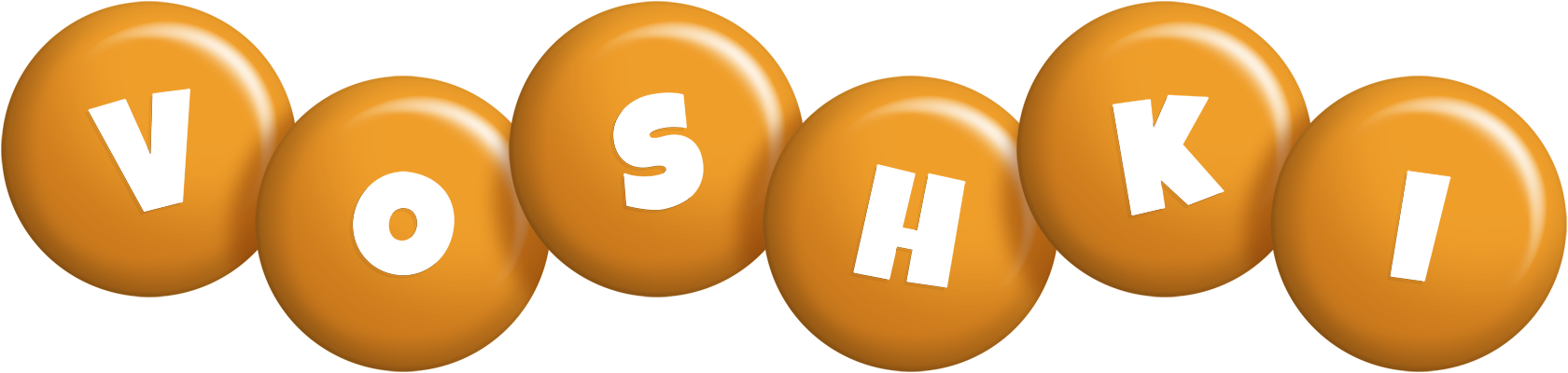 Voshki candy-orange logo