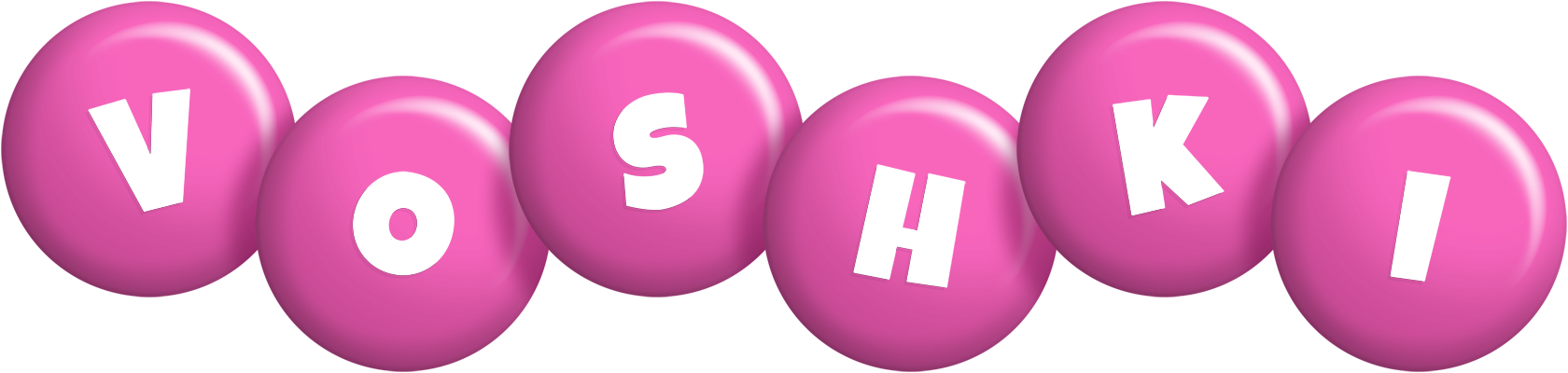 Voshki candy-pink logo
