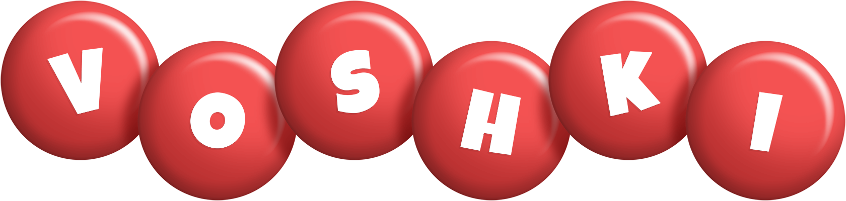 Voshki candy-red logo