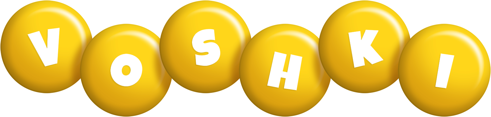 Voshki candy-yellow logo