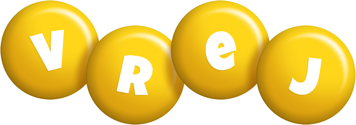 Vrej candy-yellow logo