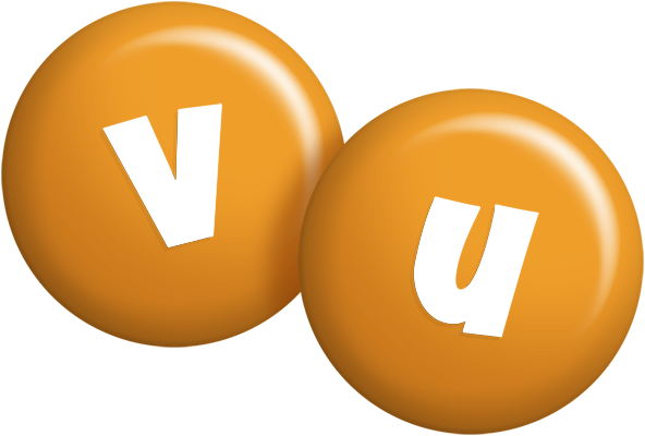 Vu candy-orange logo