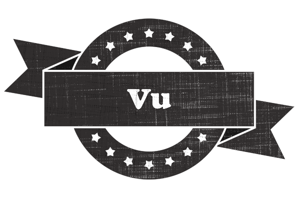 Vu grunge logo
