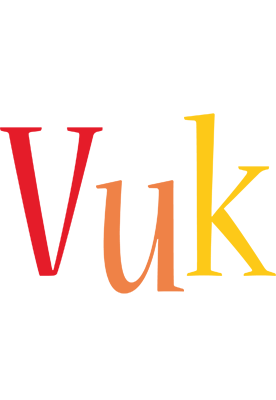 Vuk birthday logo