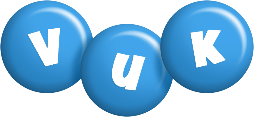 Vuk candy-blue logo