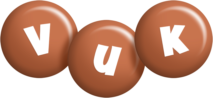 Vuk candy-brown logo
