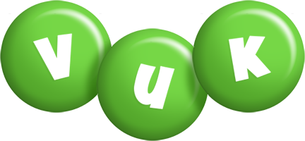 Vuk candy-green logo