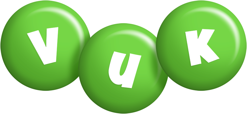 Vuk candy-green logo