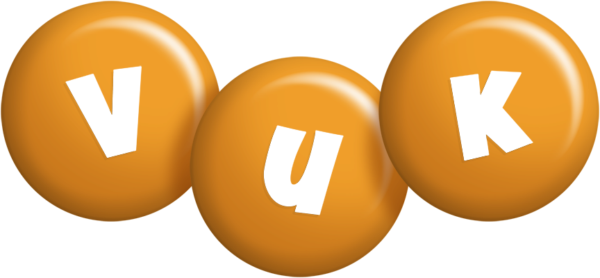 Vuk candy-orange logo