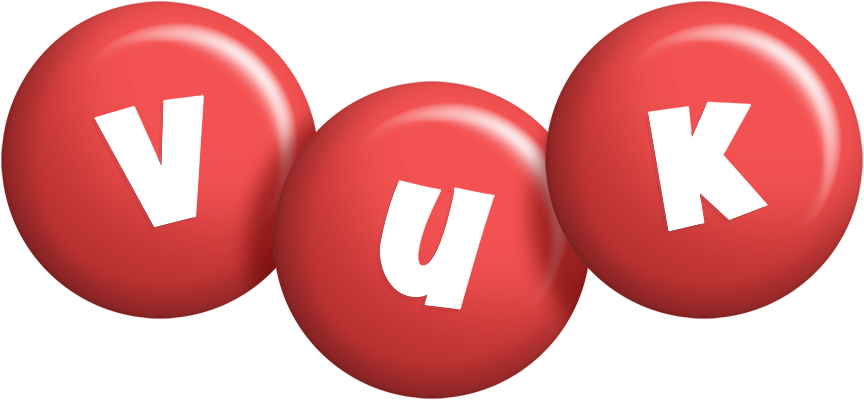 Vuk candy-red logo