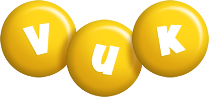 Vuk candy-yellow logo