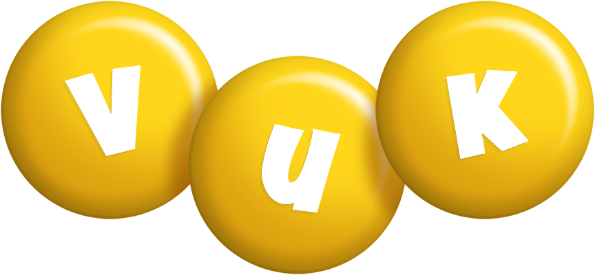 Vuk candy-yellow logo