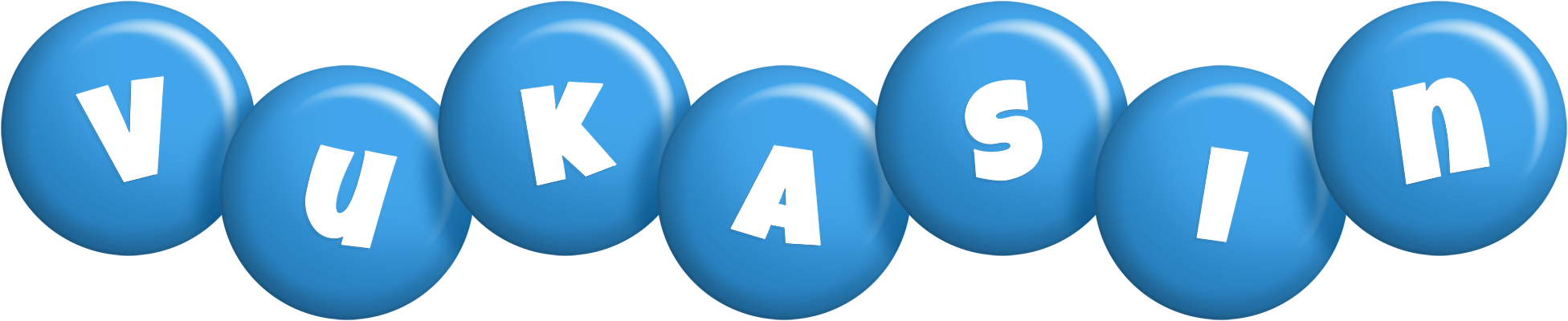 Vukasin candy-blue logo