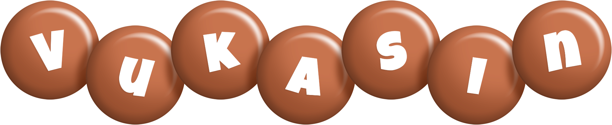 Vukasin candy-brown logo