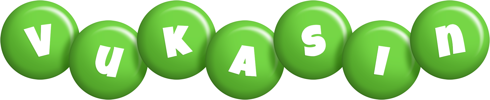 Vukasin candy-green logo