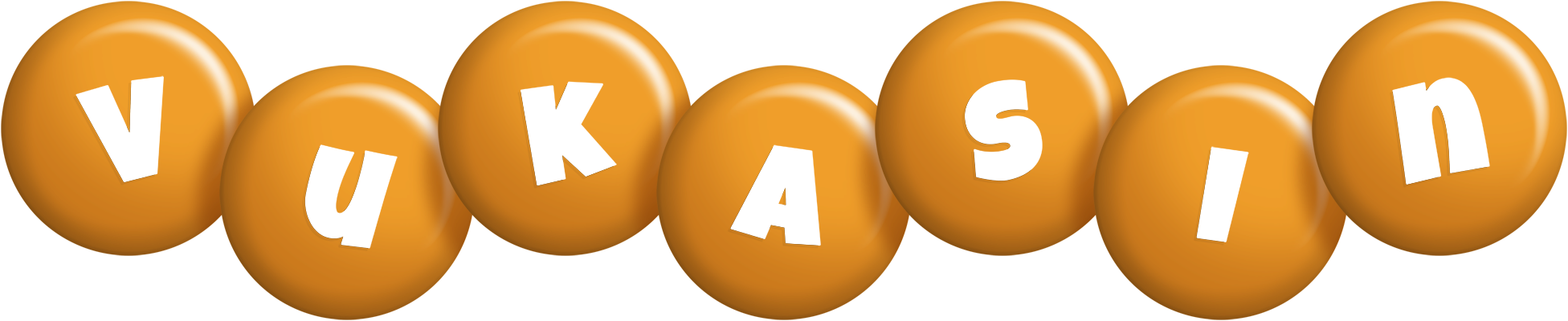Vukasin candy-orange logo